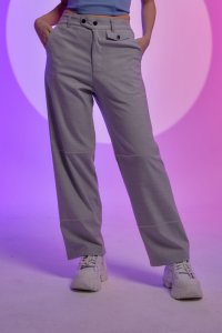 Unisex Süs Dikişli Rahat Kesim Özel Tasarım Pantolon